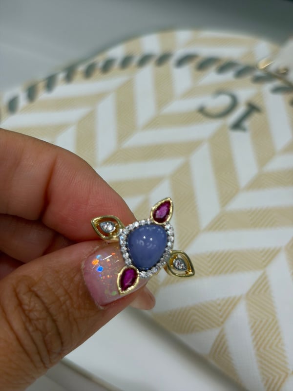 Lavender Star Ear Cuff