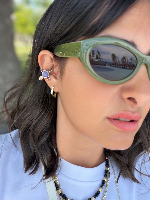 Lavender Star Ear Cuff