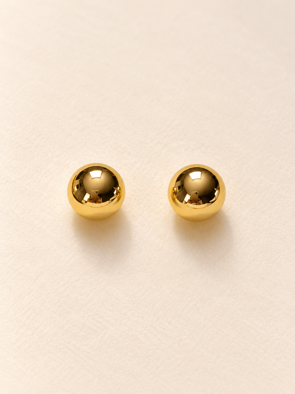 Maxi Ball Gold Küpe