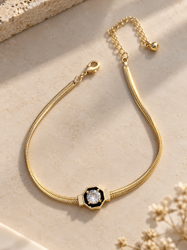 Noir Solitaire Bilezik