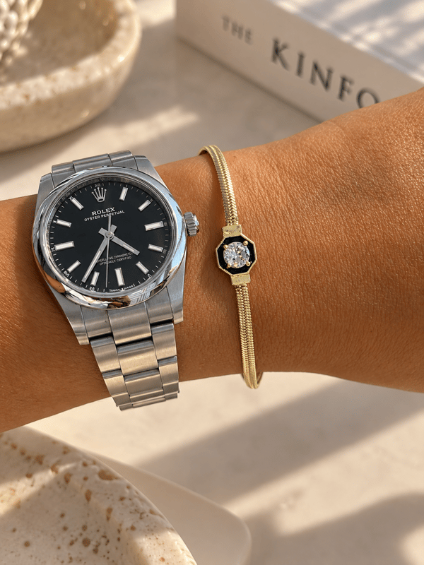 Noir Solitaire Bilezik