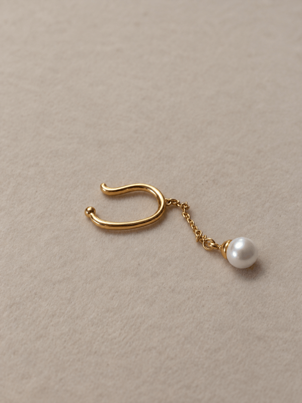 Pearl Drop Earcuff