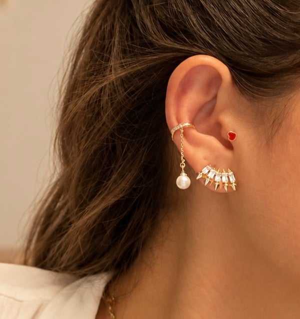 Pearl Drop Earcuff