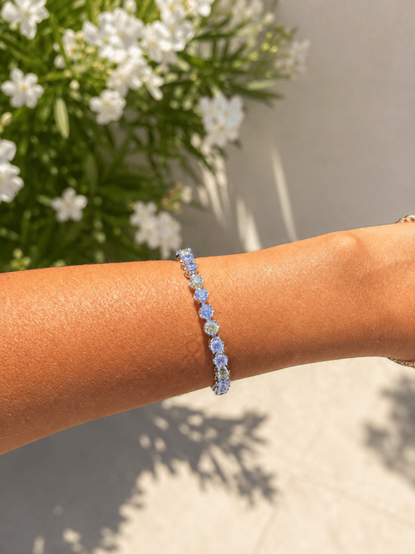 Rainbow Silver Bracelet