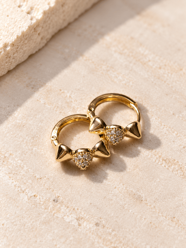 Rocky Gold Mini Küpe