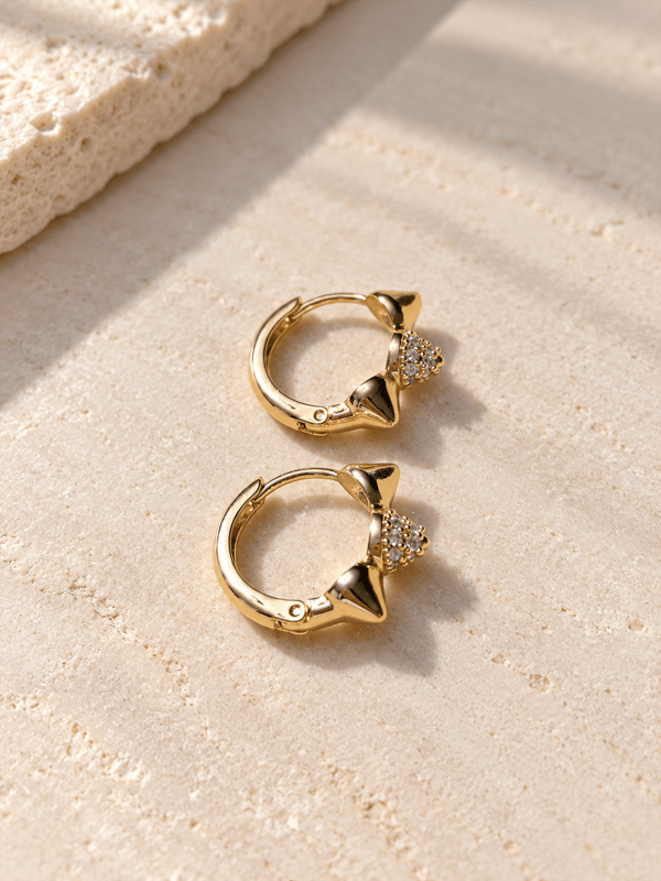 Rocky Gold Mini Küpe