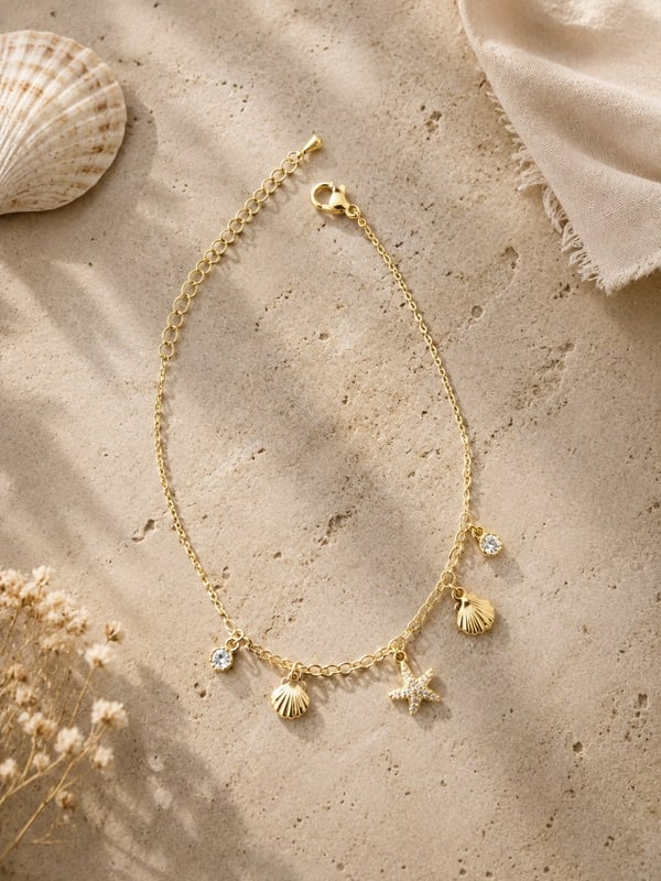 Shell Charm Anklet