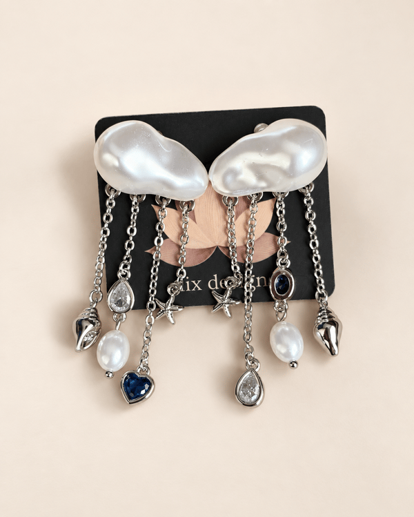 Silver Cloud Charm Küpe