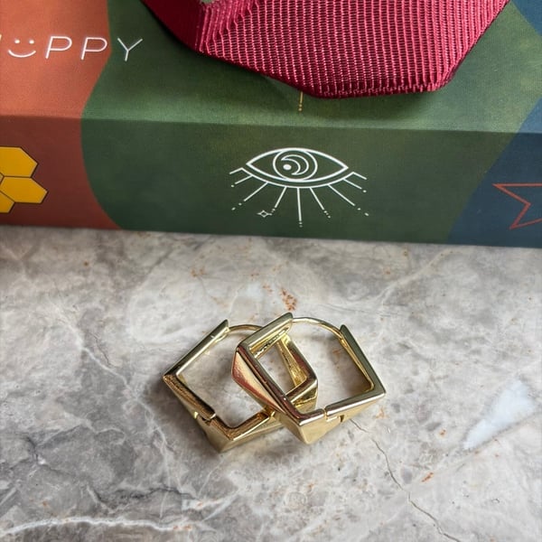 Square Luxe Hoops