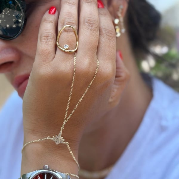 Starlit Grace Hand Chain