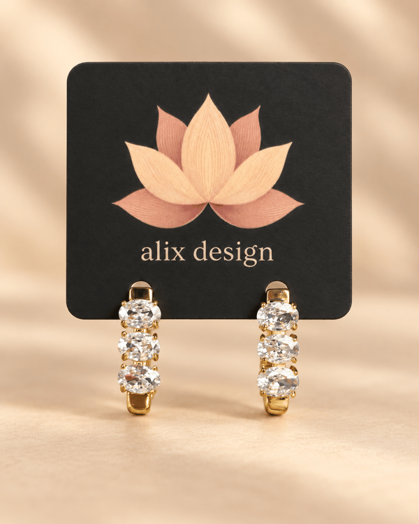 Trio Crystal Küpe
