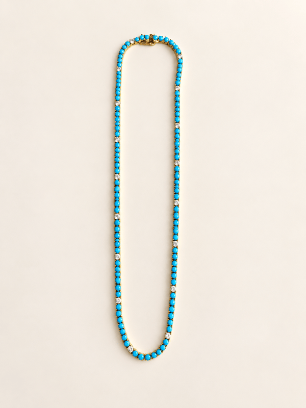 Turquoise Tennis Kolye