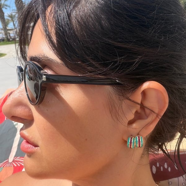 Verde Ruby Earrings