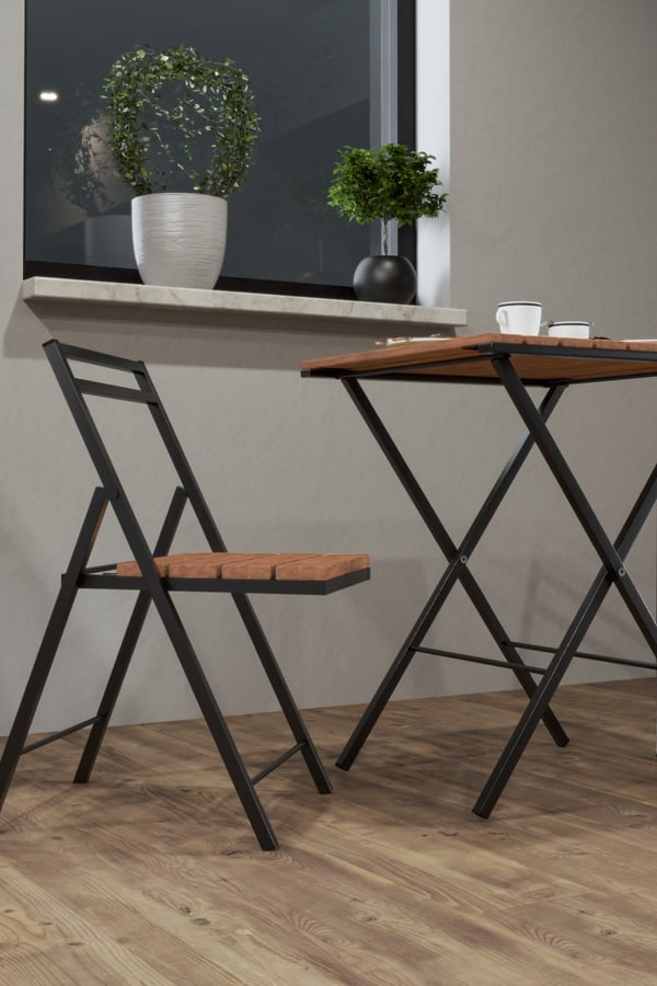 2 Adet Ege Katlanır Sandalye , Bistro Sandalye 21262