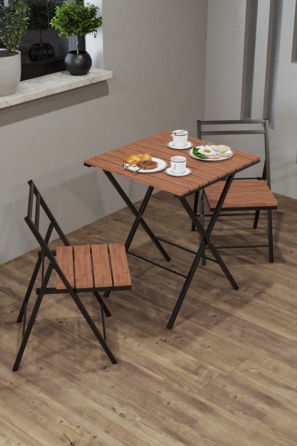 2 Adet Ege Katlanır Sandalye , Bistro Sandalye 21262