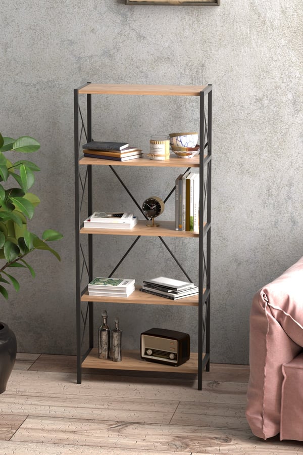 5 Katlı Kitap Rafı,Kitaplık, Çok Amaçlı Raf 2680