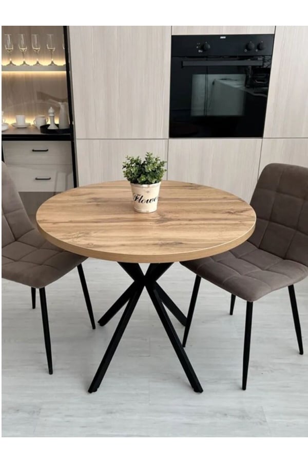 90 Çap Atlantik Çam Yuvarlak Masa 7001