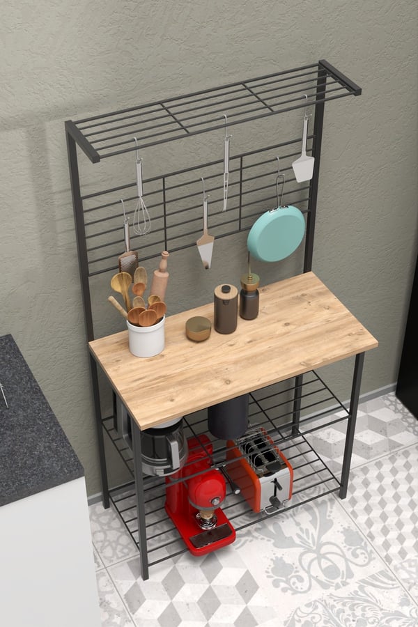 Atlantik Çam Mutfak Bangosu .mutfak Masası. Mutfak Rafı .kahve Köşesi Masası 1850