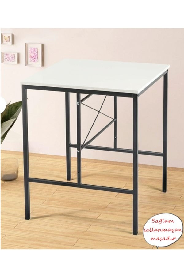 Beyaz Yıldız 2 Kişilik 60/60 Yemek Masası Mutfak Masası 1601B