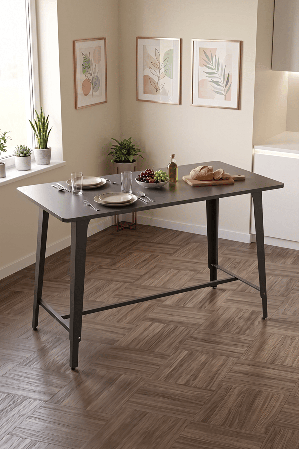 Cemre Antrasit 60X120 cm Yemek Masası, Mutfak masası