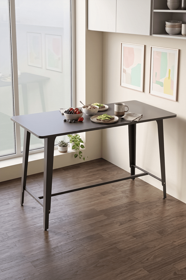 Cemre Antrasit 60X120 cm Yemek Masası, Mutfak masası