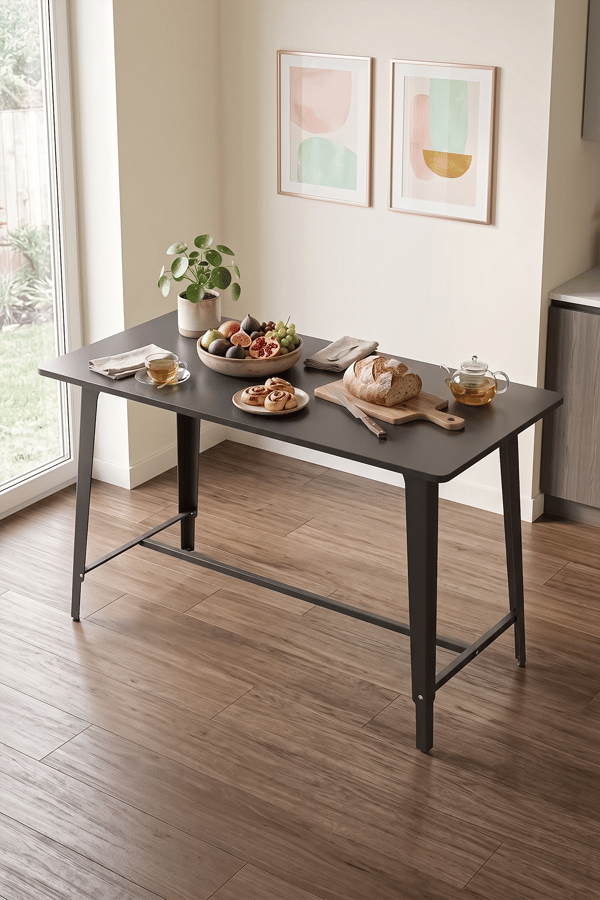 Cemre Antrasit 60X120 cm Yemek Masası, Mutfak masası