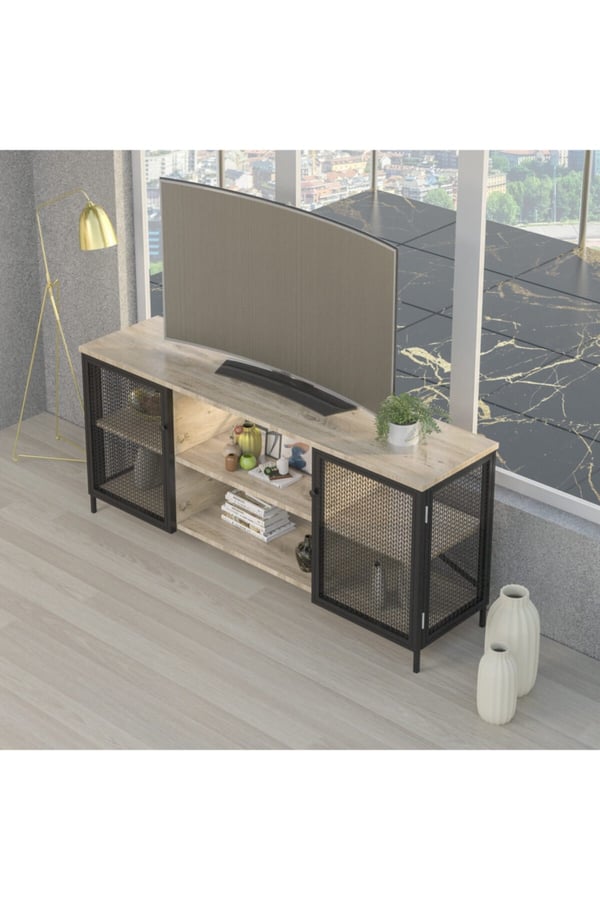 Endüstriyel Tarz 140 cm  Tv Sehpası/1903