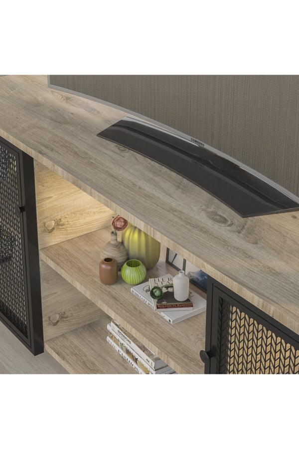 Endüstriyel Tarz 140 cm  Tv Sehpası/1903
