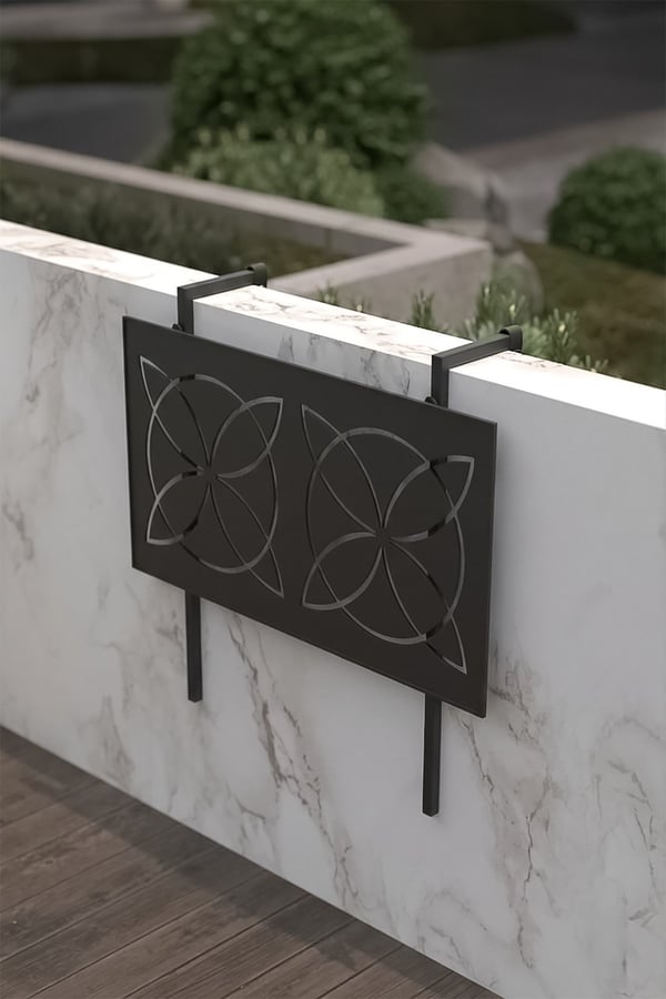 LAZER KESİM KATLANIR METAL BALKON MASASI