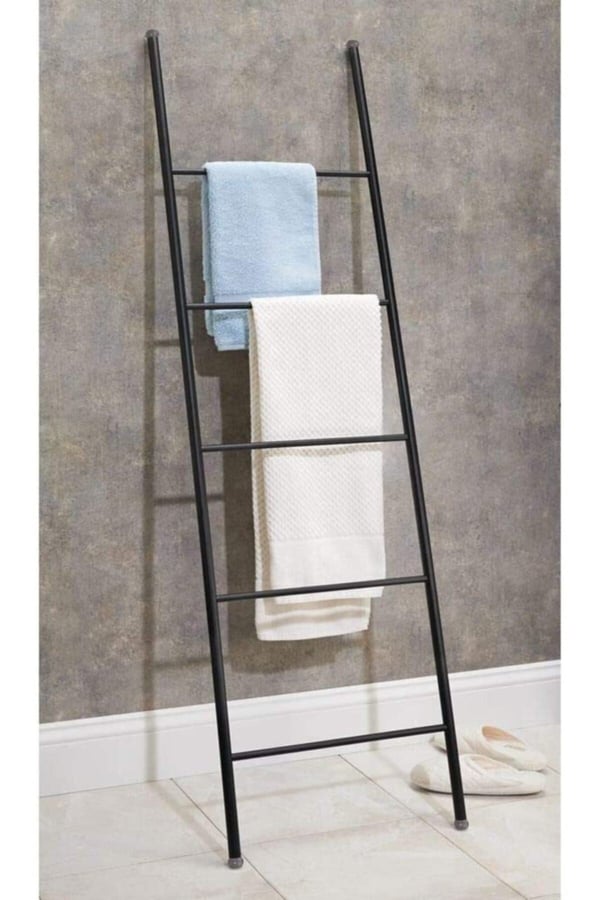 Merdiven Havlu Rafı Siyah 1880