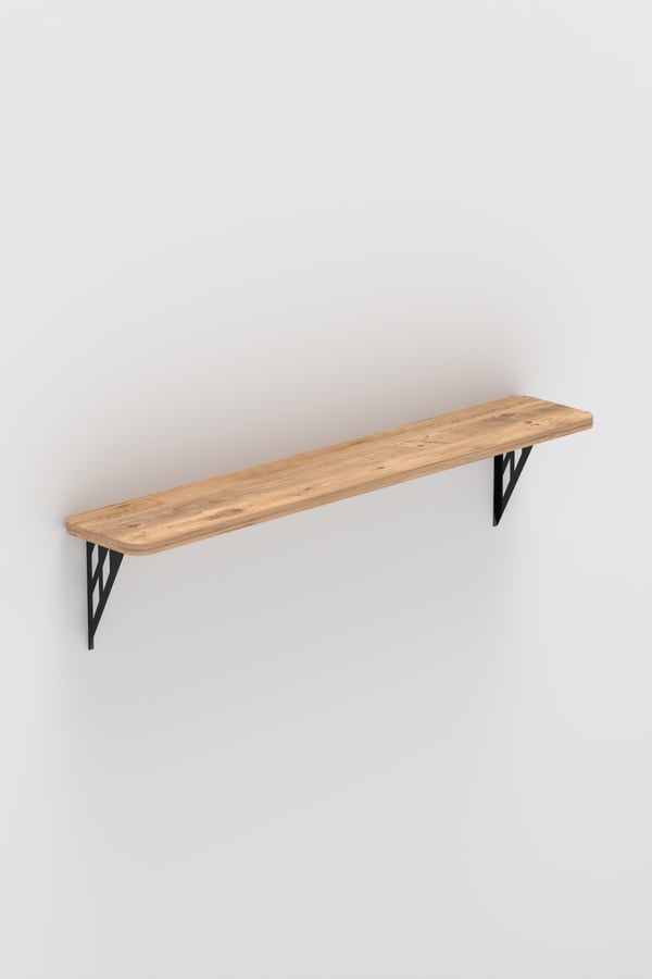 Montajsız Çam Petek Üstü Metal Raf, Kalorifer Peteği Raf Dresuar Uçan Raf 60 Cm 20060