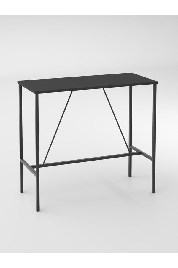 RETODESİGN SİYAH BAR MASASI / YEMEK MASASI 1652S