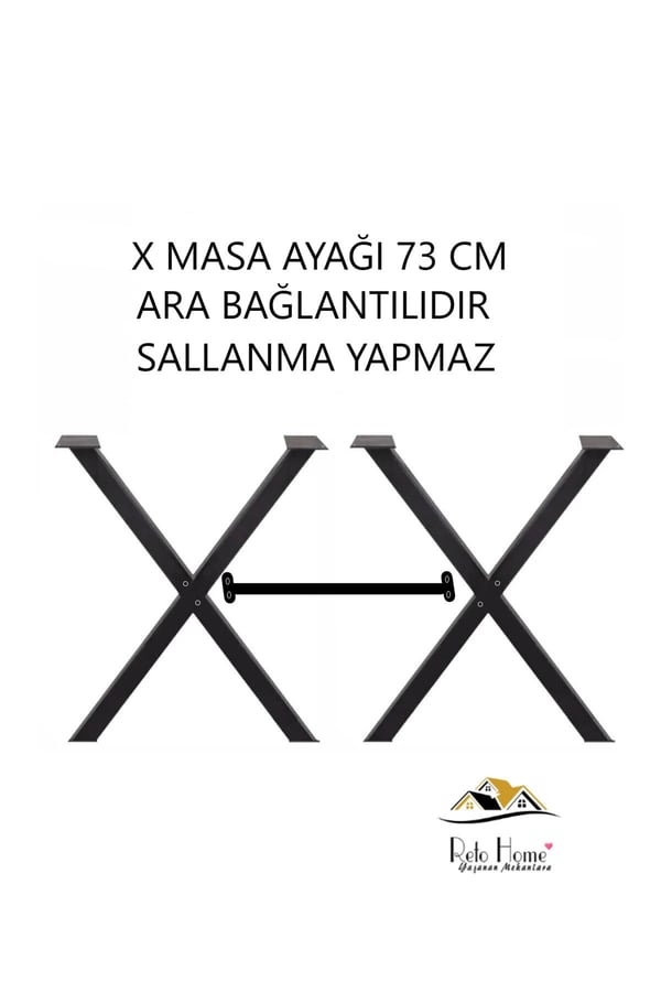 RETODESİGN X METAL MASA AYAĞI 2301