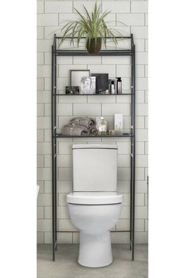 Retodesing Metal Wc Arka Rafı, Banyo Klozet Rafi, Kağıtlık