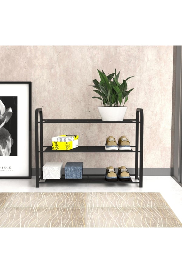 Retohome Metal 3 Katlı Ayakkabılık Ve Çok Amaçlı Raf 2320