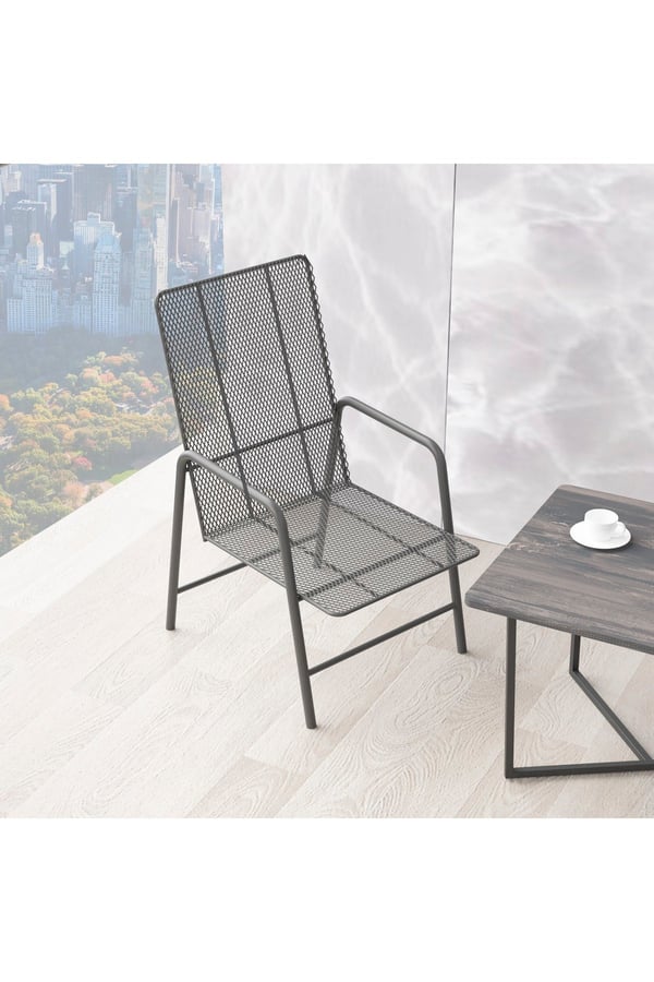 Retohome Style Metal Minderli Koltuk