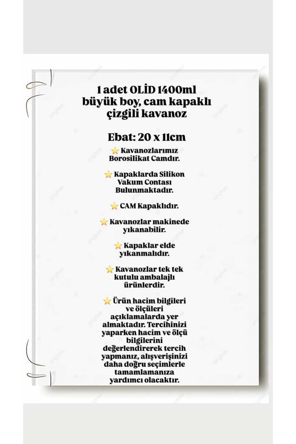 1400 ml Cam Kavanoz Kapaklı – Bakliyat, Baharat & Kuru Gıda Saklama Kabı – Şeffaf, Dayanıklı Cam