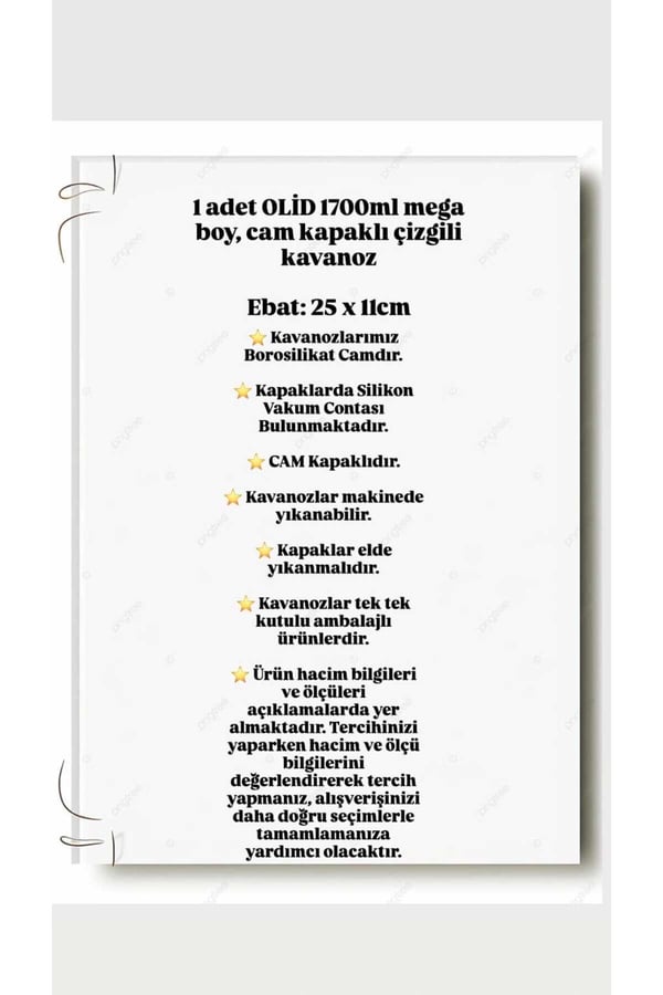 1700 ml Cam Kavanoz Kapaklı – Bakliyat, Baharat & Kuru Gıda Saklama Kabı – Şeffaf, Dayanıklı Cam
