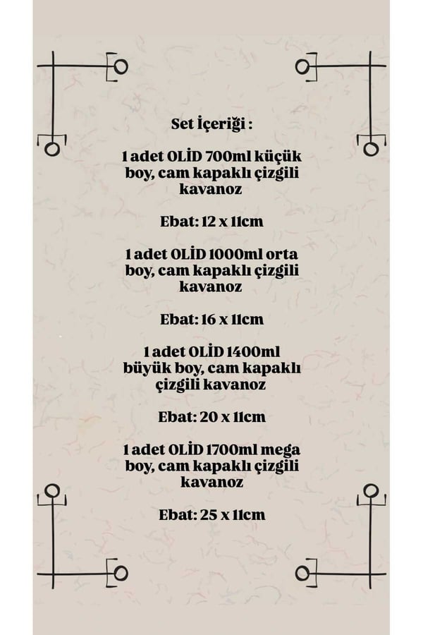 4'lü Cam Kapaklı Kavanoz Seti – Bakliyat, Baharat & Kuru Gıda Saklama Kabı – Şeffaf, Dayanıklı Cam