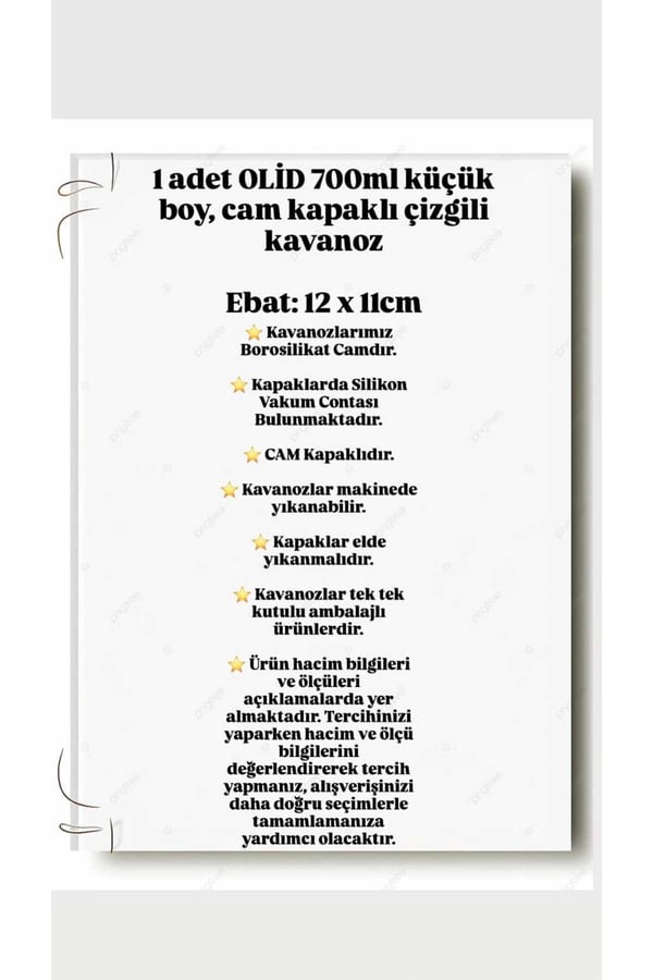 700 ml Cam Kavanoz Kapaklı – Bakliyat, Baharat & Kuru Gıda Saklama Kabı – Şeffaf, Dayanıklı Cam