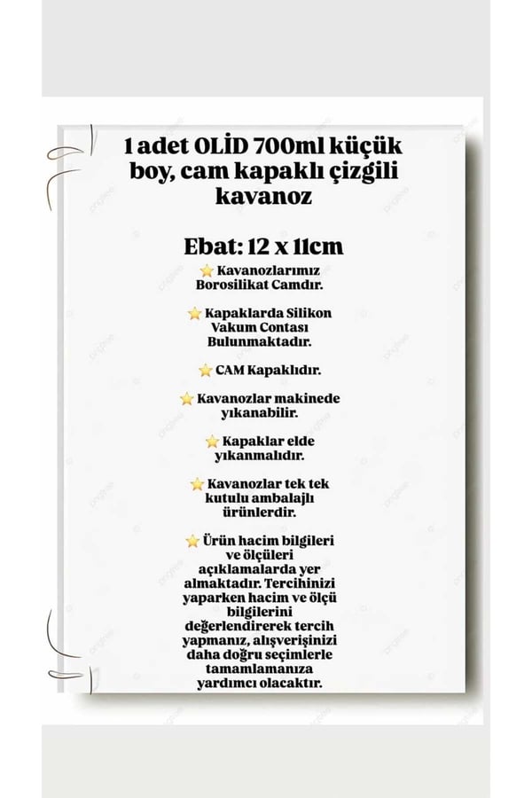700 ml Cam Kavanoz Kapaklı – Bakliyat, Baharat & Kuru Gıda Saklama Kabı – Şeffaf, Dayanıklı Cam