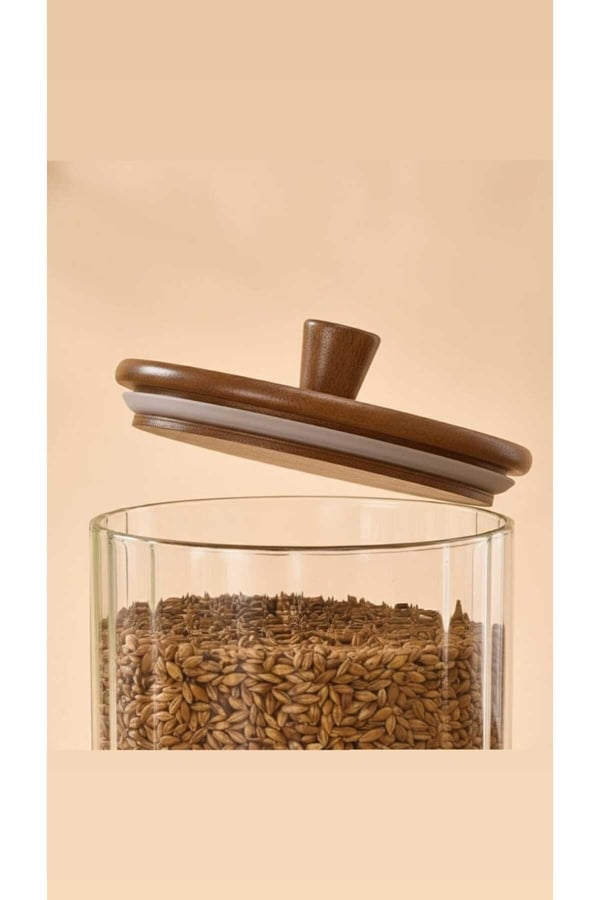 Akasya Cam Kavanoz 1380 ml-Akasya Kapaklı Büyük Boy Kavanoz-Mien Baharat, Bakliyat, Kahve Kavanozu