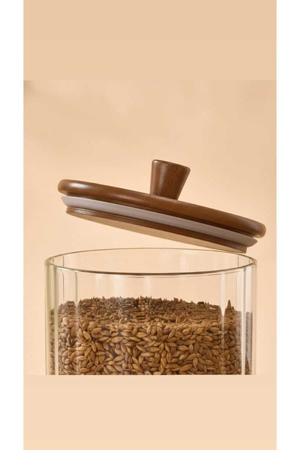Akasya Cam Kavanoz 1380 ml-Akasya Kapaklı Büyük Boy Kavanoz-Mien Baharat, Bakliyat, Kahve Kavanozu