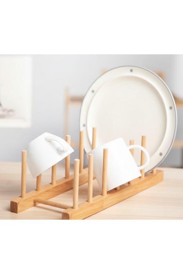Bambu Tabak Rafı, Kitaplık ve Organizer Standı- Bambu Tencere Kapak Standı