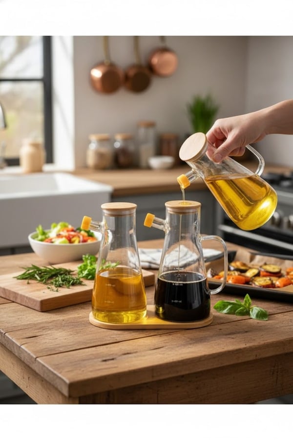 Bambu Yağdanlık Altlığı - Minimalist ve Çok Yönlü Bambu Oval Altlık