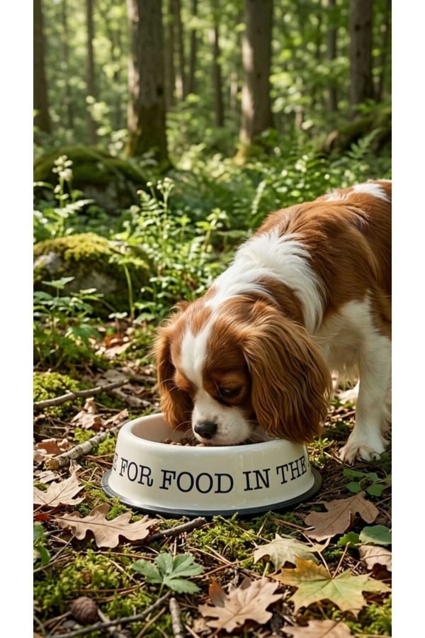 Emaye Kedi Köpek Mama ve Su Kabı 22 cm - Mood Serisi Emaye Pet Bowls Mama Kabı