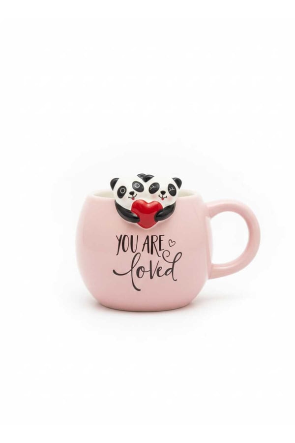 Panda Figürlü Kupa Bardak – Sevimli Tasarım Seramik Mug – Hediye Kupa