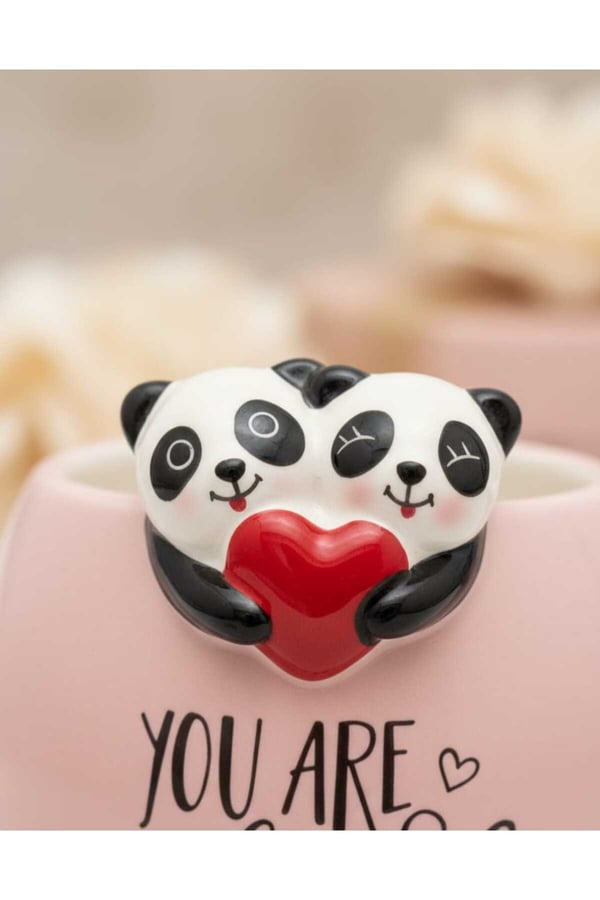 Panda Figürlü Kupa Bardak – Sevimli Tasarım Seramik Mug – Hediye Kupa