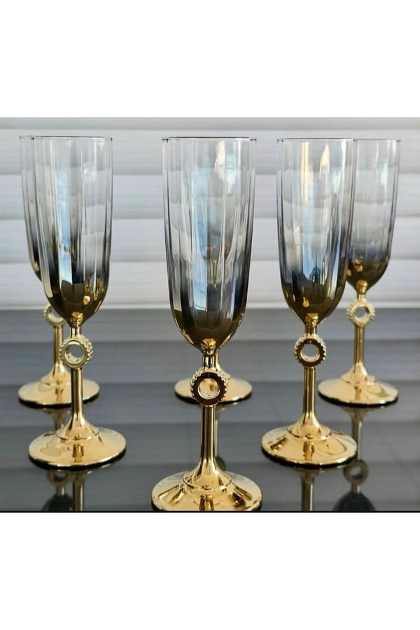 Paşabahçe Amore Gold 2'li Kahve Yanı Su Bardağı-2'li Amore Titanic Kahve Yanı Su Bardağı Seti