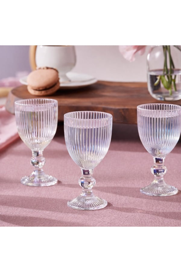 Zarif Çizgili 6'lı Kahve Yanı Su Bardağı - 6'lı Çizgili Kahve Yanı Su Bardağı Seti